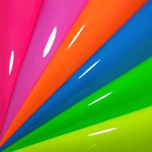 1PC 21X29CM Synthetic Letaher, Cuero Sintetico Fluo Leather, TPU Smooth Leather For Making Bows Accessories T107