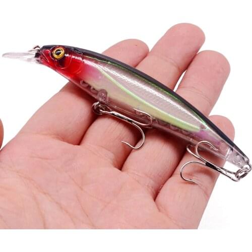 1Pcs Floating Laser Minnow 11cm/13.6g Fishing Lure Hard Bait 3D Eyes Wobblers Carp Crankbait Iscas Pesca Fishing Tackle