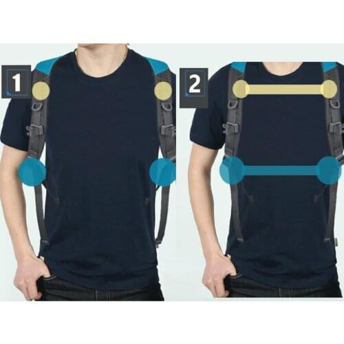 2 Pieces Adjustable Backpack Chest Sternum Harness Straps Nylon with Quick Release Buckle Clips Backpack Chest Harness Strap