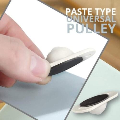 4/8pcs Paste Type Universal Pulley 360° Rotation for Bottom Storage Rack Trash Can Bed Storage Box Universal Wheel Ball Pulley