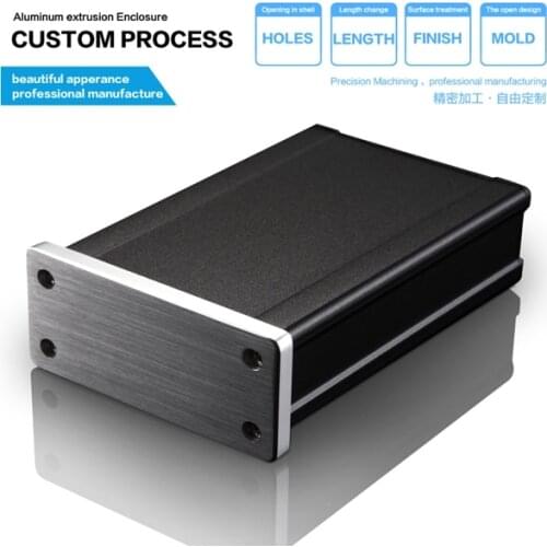 66.2*27.5-100mm(WxH-D)extruded aluminum electronic enclosures aluminum enclosure for power box