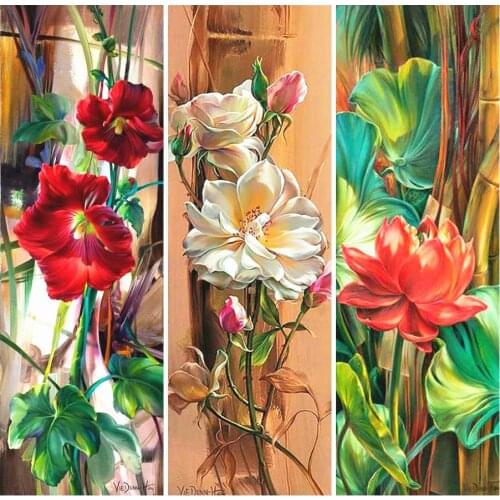 HUACAN Diamond Embroidery Full Square New Arrival Diamond Painting Flowers 5D DIY Garden Decoration Mosaic Childrens Gifts
