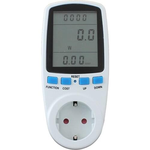 LCD Energy Meter Watt Volt Voltage Electricity Monitor Analyzer Wattage Current Monitor Watt Checker Electricity Socket Analyzer