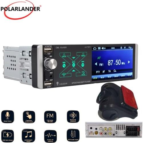 1 Din MP5 Car Radio Artificial Intelligence Touch FM Siri 4188TM Mirror Link Bluetooth 4.2 AI AUX SD U FM Disk 1080P 4.1