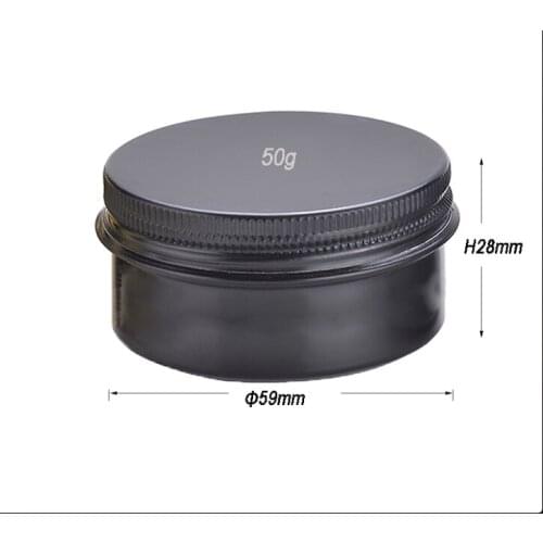 30g 50g 100gStorage Beard Lip Balm Oil Cream Empty Can Customize Small metal box Aluminum CBD Packaging Tin With Aluminum lids
