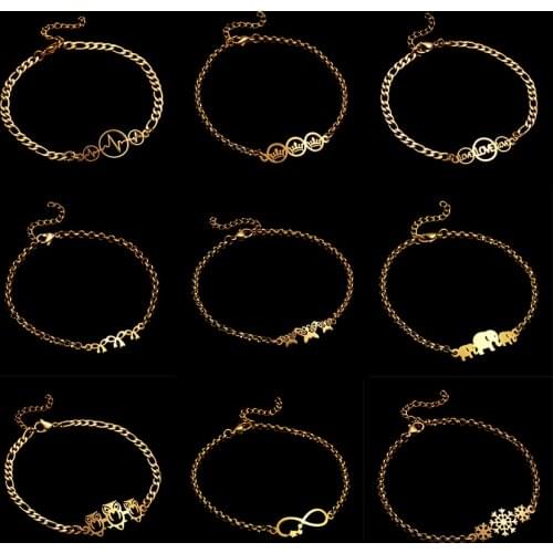 Classic Stainless Steel Love Snow Infinite Bracelet Fashion Trendy Charm Bracelet Women Fashion Party Jewelry Multiple Styles