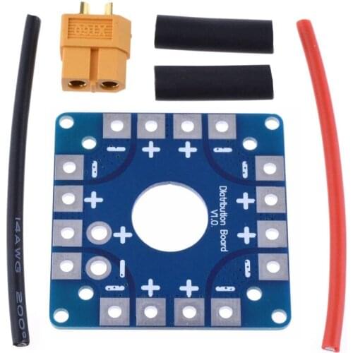 Placa de distribución de conexión Power ESC para cuadricóptero RC ZMR250, Multirotor