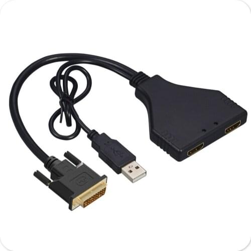 DVI to 2 HDMI1 in 2 out one point two high-definition 1080P TV 3d video splitter 2 divider line