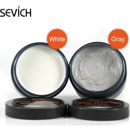 Sevich 2 Color Men Hair Clay Mud for Hair Strong Holding Finished Hair Styling Low Shine Long-lasting Hair Styling Wax 100g