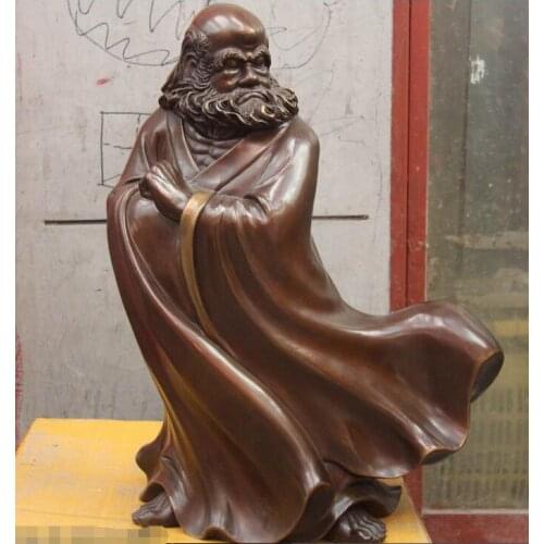 China Buddhism Copper Bronze India Damour Dharma DaMo Bodhidharma Buddha Statue
