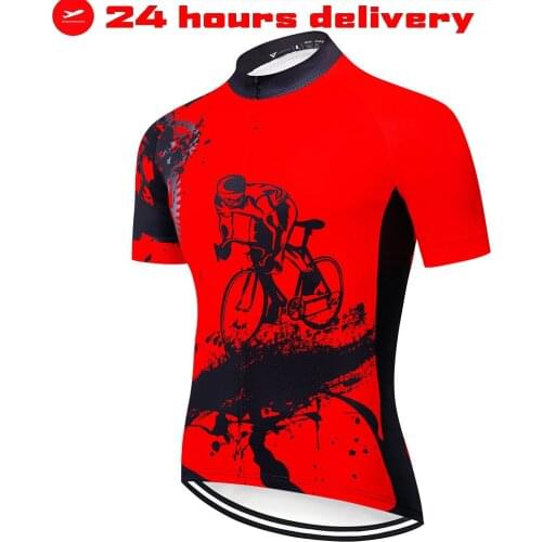 Racing Cycling Jersey Breathable Cool Cycling Jersey Short Sleeve Summer Quick Dry MTB Road Biking Jersey Cycling Clothing Men