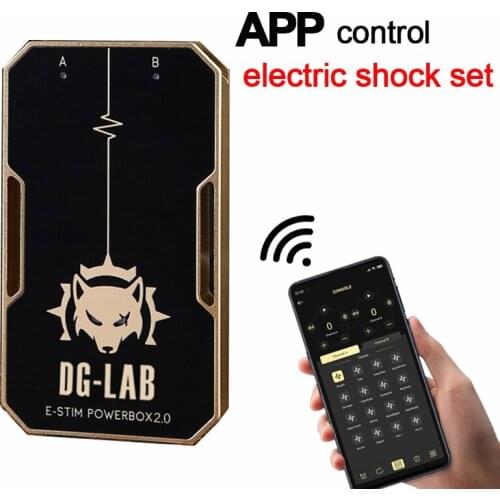 Electric Shock Kit App Control Power Box Anal Plug Vagina Anus Electro Egg Penis Ring Body Massage Pad Sex Toys For Women Men
