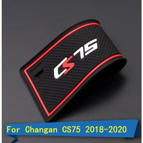 For Changan CS75 2018-2020 Door Slot Pad Mat Rubber Mat Interior Cup Cushion Groove Mat Lnterior Anti Slip Car Accessories