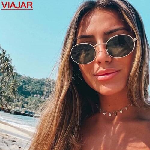 Fashion Oval Sunglasses Women Mens Brand Designer 2021 Retro Vintage Womens Sun Glasses oculos de sol Shades Glasses UV400