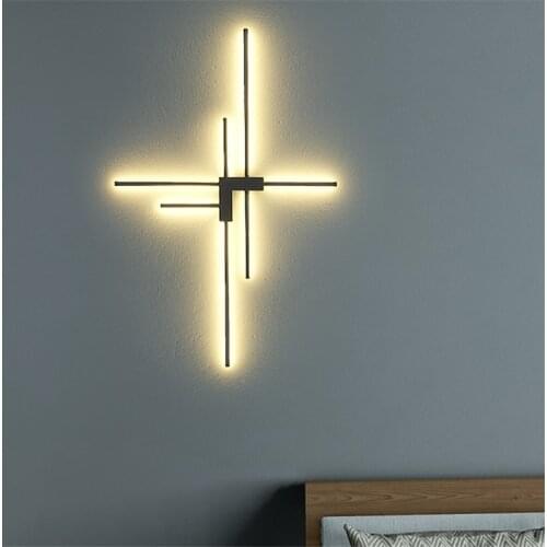 Modern LED light Line wall lamp simple design Interior home decor Lighting living room wall light aisle corridor bedroom lights