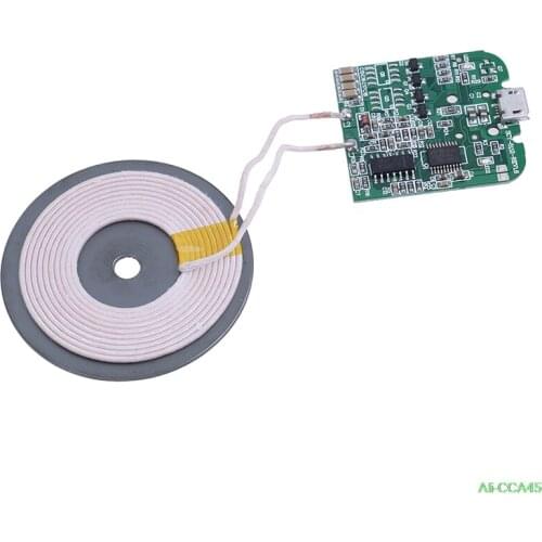 DC 5V Qi Standard Wireless Phone Charger PCBA Circuit Board With Coil Wireless Charging Micro USB DIY For Smartphones