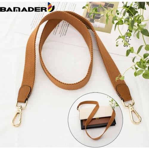 BAMADER Bag Accessories Long 95CM Women Shoulder Bag Strap Solid Color Webbing Fashion 2.5CM Belt Strap Suitable for Luxury Bags