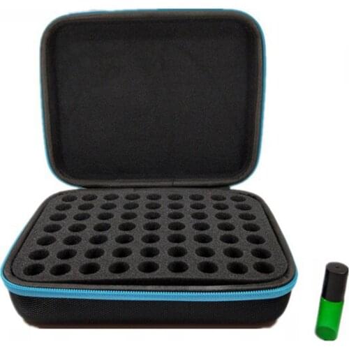 Portable 63 Grid Essential Oil Storage Bag Organizer 5ML Essential Oil Sub Bottle Essential Oil Storage Case Travle Storage Bag