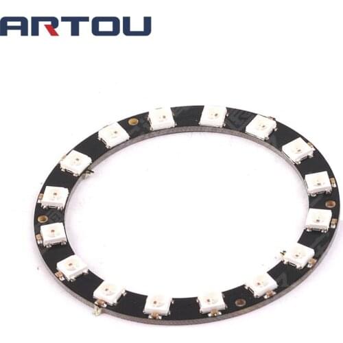 16Bits WS2812 5050 RGB LED Ring Lamp Light with Integrated Drivers Round Development Board