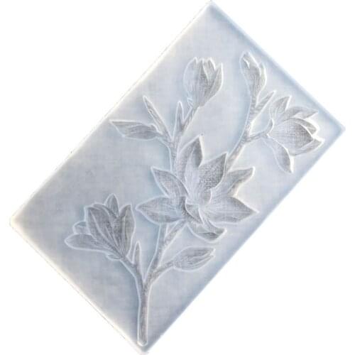 Tulips Flower Cherry Blossoms DIY UV Resin Mold Jewelry Silicone Floral Molds Chocolate Party Cake Decor Art X4YA