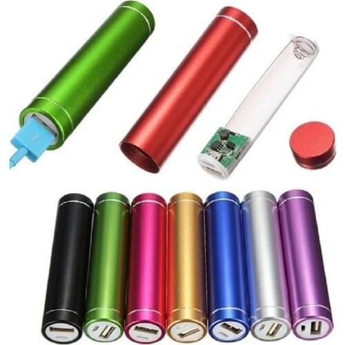 Universal 2600mAh Portable Power Bank 18650 Battery Bank Charger DIY External Battery for iPhone and Universal All Mobile Phones