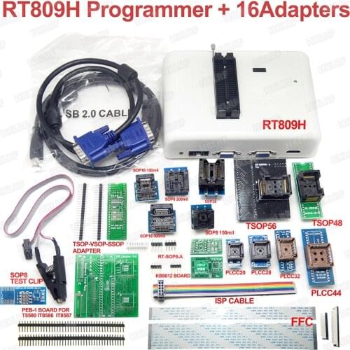 Universal RT809H EMMC-Nand FLASH Programmer+16 adapter