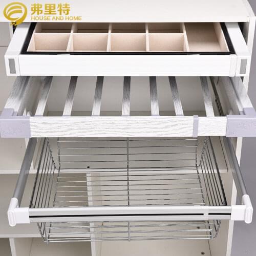 Wardrobe Stretch Pants Rack, Home Storage Hanging Pants Cabinet, Pull and Hang Pants Rack, Multifunctional