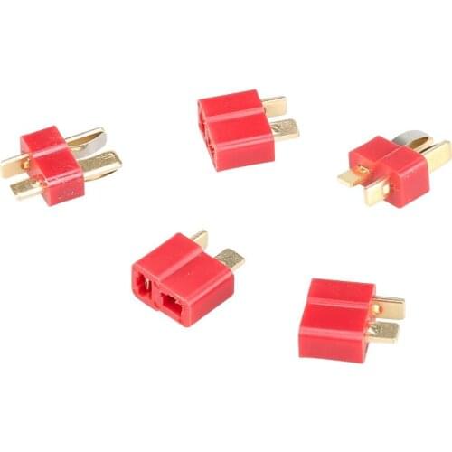 10pair/lot NEW DEANS STYLE T PLUG NYLON T-CONNECTOR Golden T plug T-Plug For RC helicopter 20% off