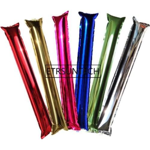 1000pcs Shiny Inflatable Cheering Sticks Clapper For Sports Match Games Concert Event Aluminum Film Noise Makers