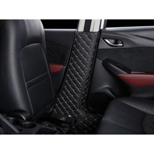 2pcs FOR Mazda CX3 CX-3 2018 Safety belt buckle Protective pad B column protection pad