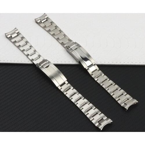 20mm Brushed Polish Silver Stainless steel Watch Bands For RX Daytona Submarine belt for Role Sub-mariner Wristband Bracelet