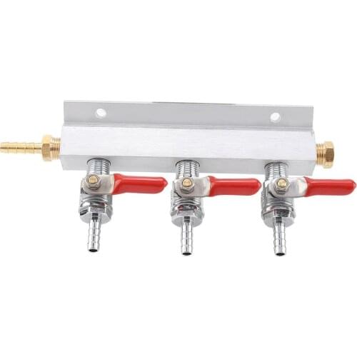 3 Way CO2 Gas Distribution Manifold Beer Dispensing Barrel Dispenser