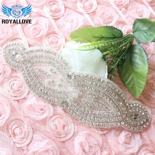30 Pcs Large crystal applique embellishment DIY bridal wedding belt sashes Rhinestone Patch DIY bridal rhinestone garter