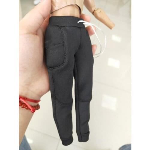 In Stock 1/6 Scale Male Figure Accessory Grey Sweatpants Pants Model for 12 inches Action Figure Body