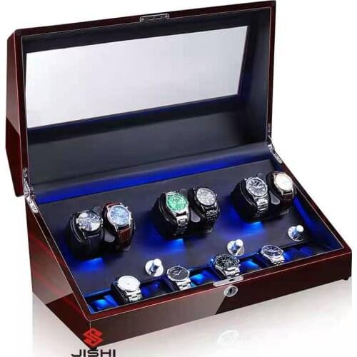 Automatic Watch Winder Box With Quiet Motor and Low Power Consumption Operation