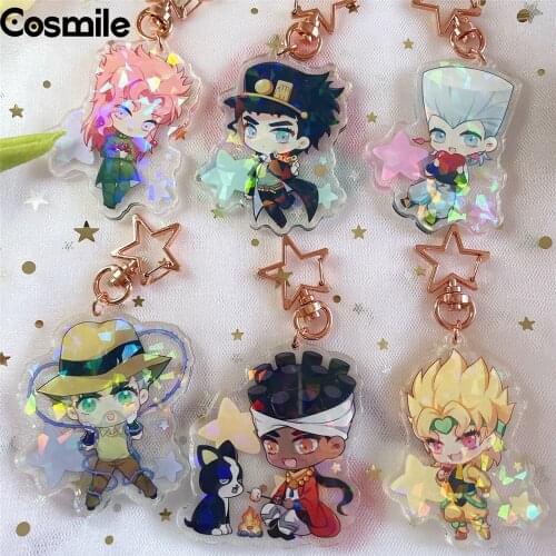 Cosmile JoJos Bizarre Adventure Jotaro Kakyoin Noriaki Kakyoin Dio Acrylic Keychain Keyring Toy gift limited cosplay C