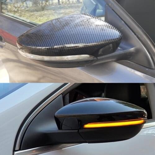 Car carbon fiber rear mirror cover For Volkswage VW Golf 6 Golf 5 Golf 7 CC POLO Scirocco EOS Bora Jetta Beetle Passat Sagitar