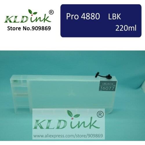[KLD Ink] Compatible T6067 refillable ink cartridge for Stylus Pro 4880 Large Format Inkjet Printer ( 1 cartridge with chip)