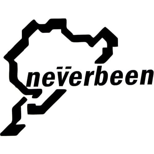 Dawasaru Neverbeen Nurburgring Map Car Sticker Personality Decal Laptop Suitcase Truck Motorcycle Auto Decoration PVC,14cm*10cm