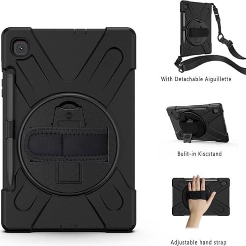Kids Safe Shockproof Case For Samsung Galaxy Tab S6 Lite 10.4" SM-P610 SM-P615 P610 Tablet Protective Stand Case Shoulder Strap