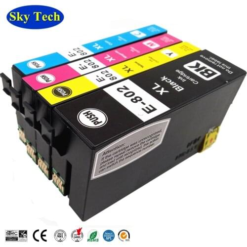 Quality Compatible Ink Cartridge For Epson 802XL T802XL , For WorkForce WF-4720 WF-4730 WF-4734 WF-4740 WF-4745