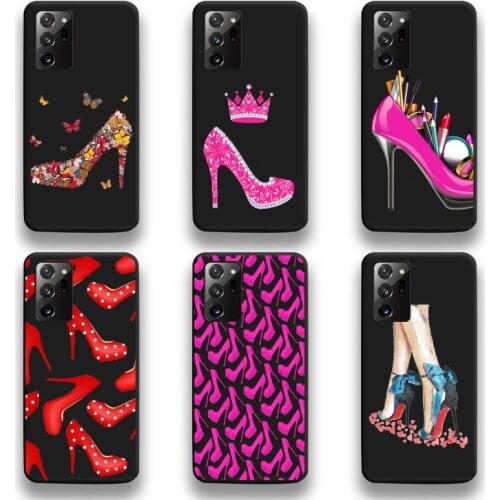 Beautiful High Heels For Girls Phone Case For Samsung Galaxy Note20 ultra 7 8 9 10 Plus lite M51 M21 M31 J8 2018 Prime