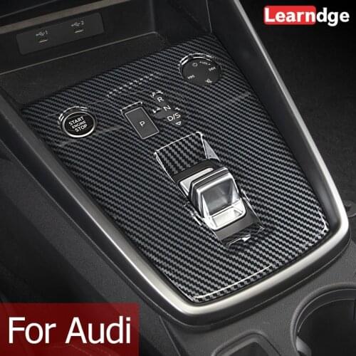 Learndge Car Gear Panel Central Control Stickers For Audi A3 2020 2021 Newest Model Sportback Limousine Interior Accessories