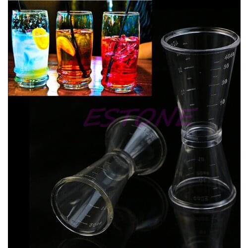 Jigger Single Double Shot Cocktail Wine Short Drink Measure Cup S / L Bar Party 37MF