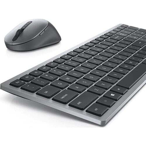 Dell KM7120W Multi-Device Wireless + Bluetooth Keyboard and Mouse Combo RF QWERTY Grey
