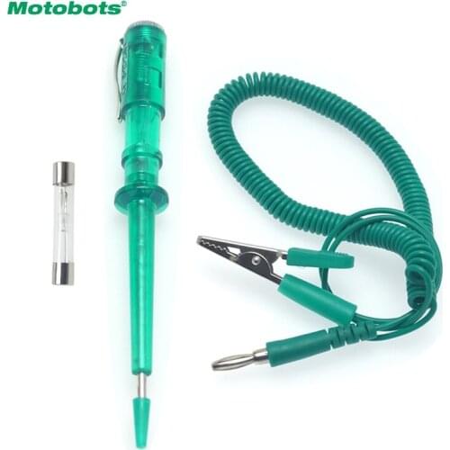 MOTOBOTS 1Set 6-24V Auto Electrical Tester Car Light Voltage Measuring Pen For Auto Vehicle Gauge Testing Tool #5989