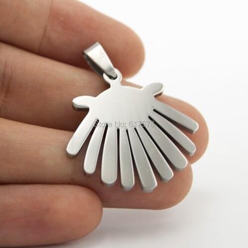 New 100 pcs jewelry smooth sides polished Pendant stainless steel Metal Necklace Pendant for men women wholesale price