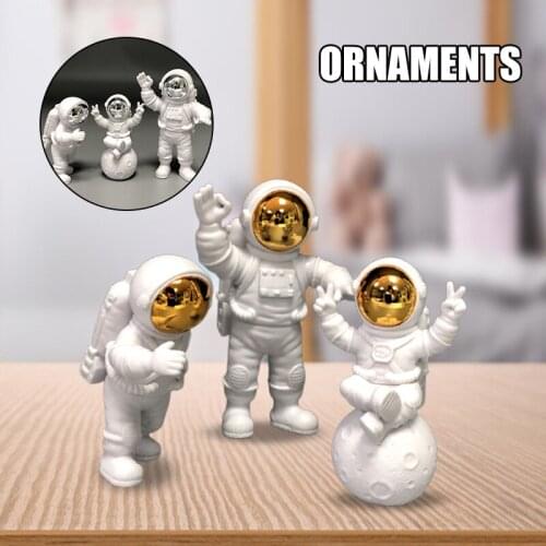 Astronaut Figurine Creatives Spaceman Planet Statue Sculptures Decoration For Home Office Ornament XHC88