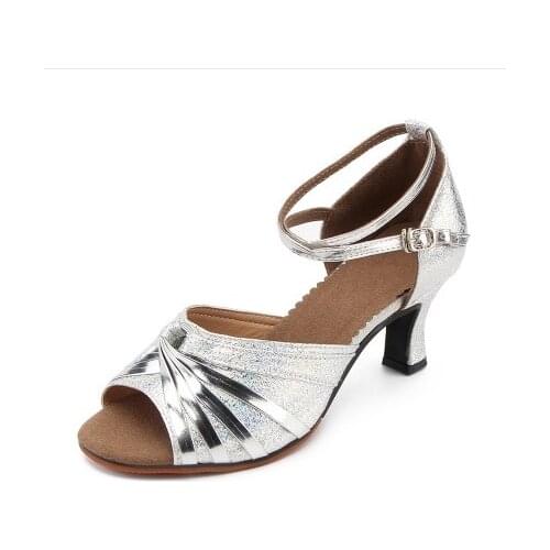 High Heels Women Shoes Ladies Dance Gold Silver Low heel Shoes Women Pumps Wedding Party shoes woman sandals