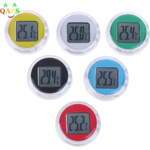 1PC Mini Waterproof Motorcycle Digital Thermometer Waterproof Clock Car Interior Watches Instruments Motorbike Accessories